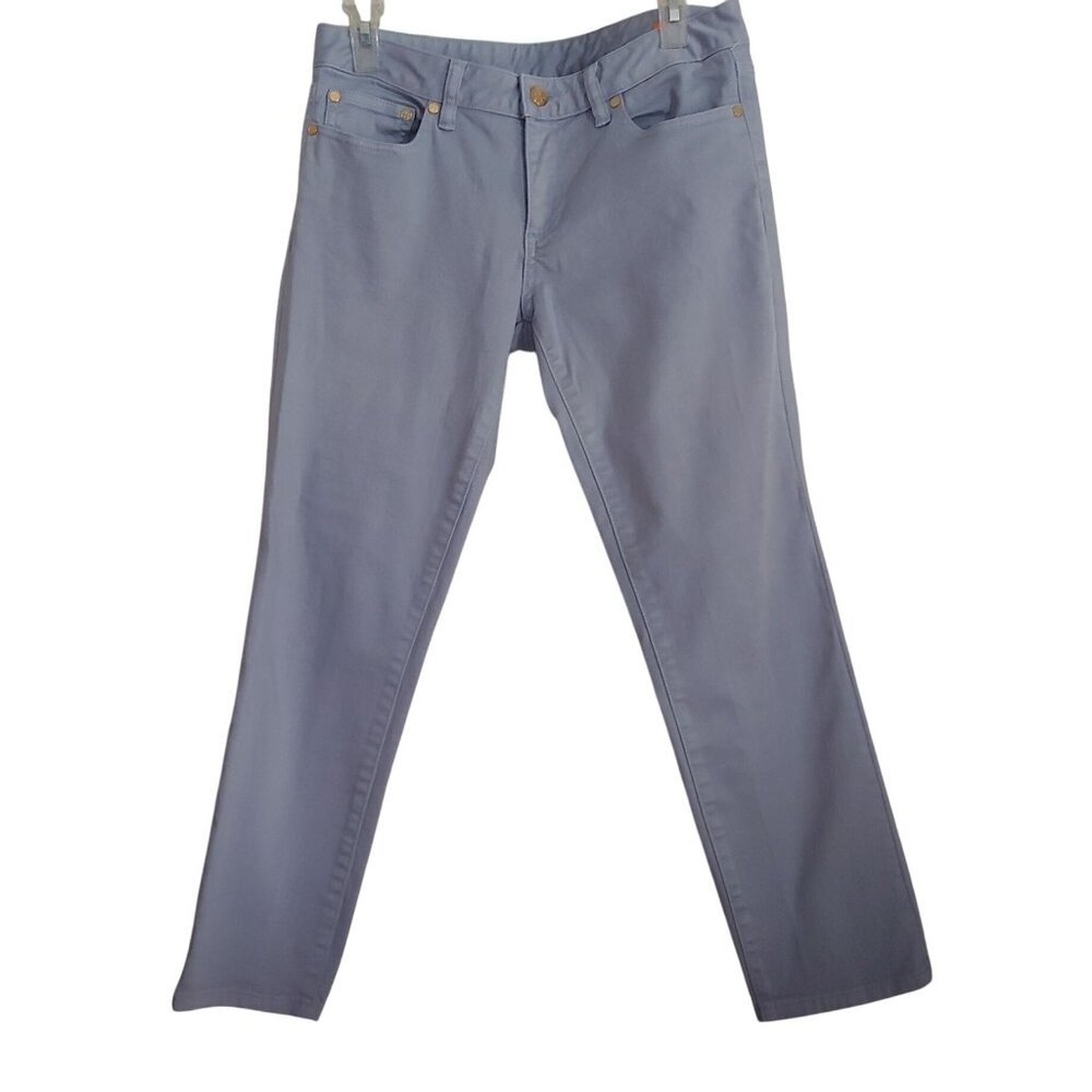 Tori Burch Alexa Cropped Skinny Gray Casual 28 Womens Pants